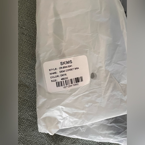 SKIMS Logo Shine Demo Corset Bra 46F/DDD - Picture 4 of 6